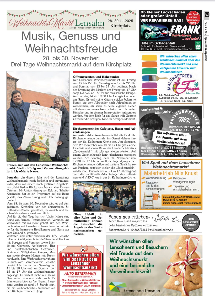 Musik, Genuss und Weihnachtsfreude